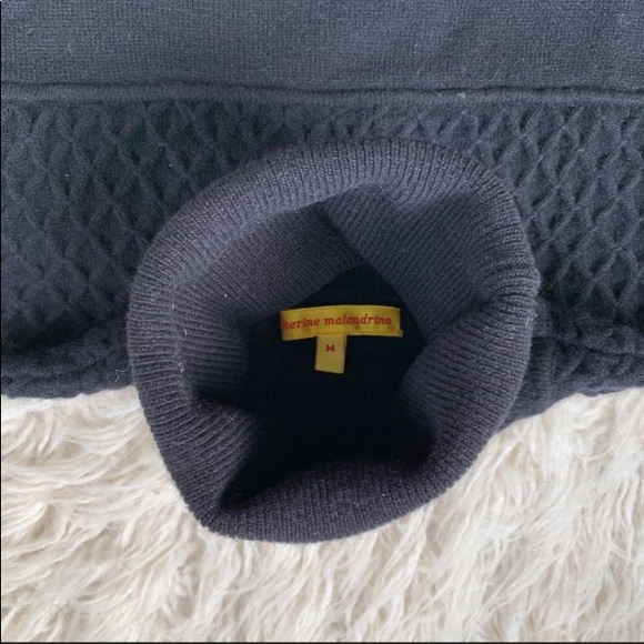 Catherine Malandrino sleeveless knit turtleneck M - Picture 3 of 4